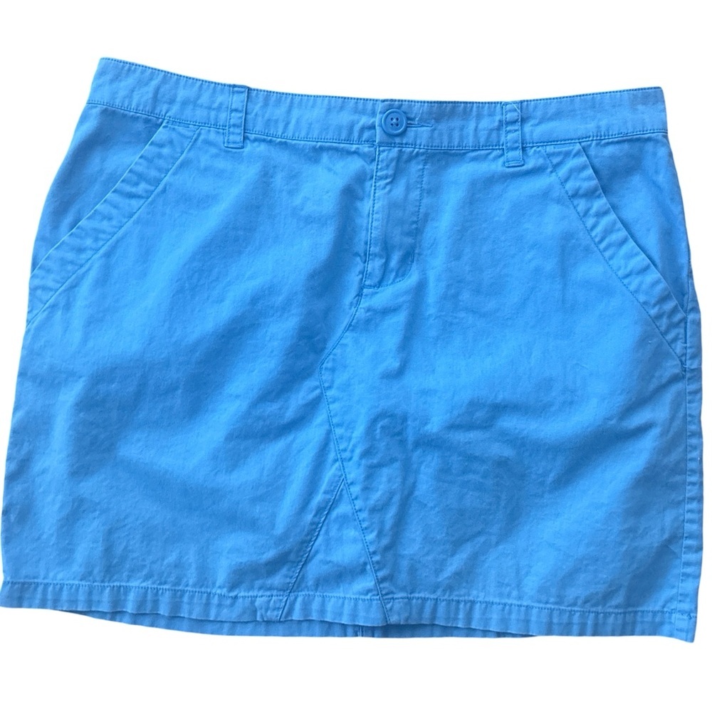 Columbia cotton mini skirt- blue -Size 10